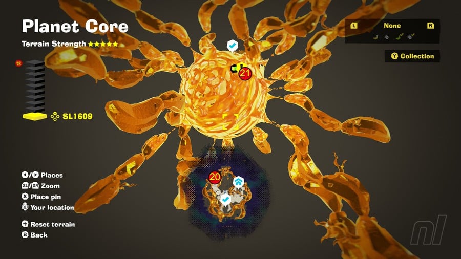 Planet Core Banandium Gems SL1609 Map