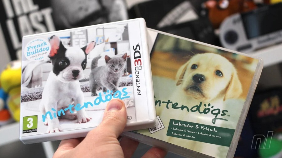 How many versions of Nintendogs were there at the game's launch?