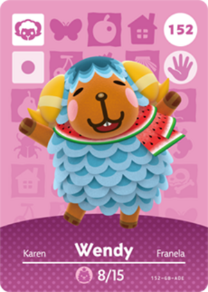 Wendy amiibo card