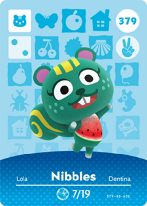 Nibbles amiibo card