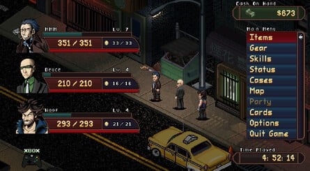 Pixel Noir Menu Screenshot