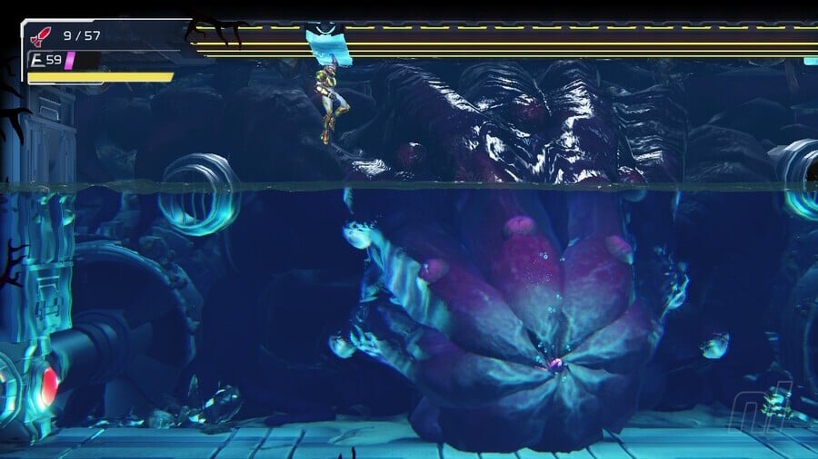 Metroid Dread Drogyga Boss Battle 1