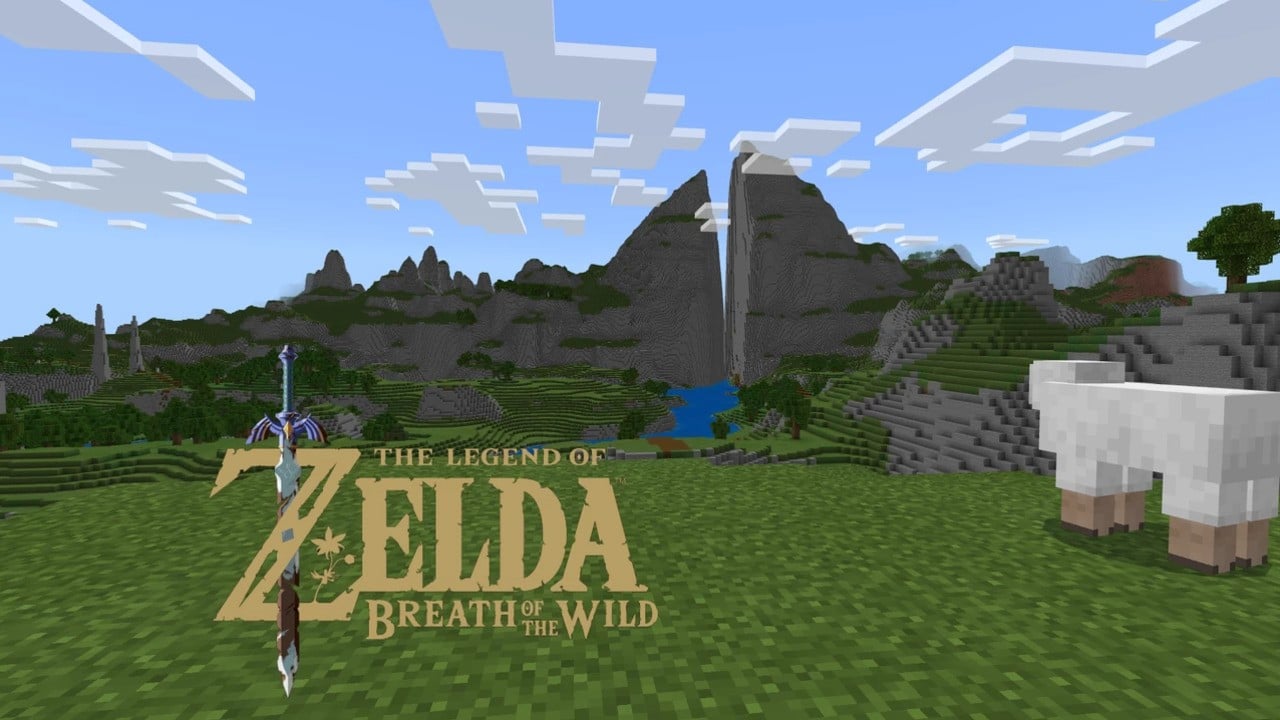 minecraft legend of zelda breath of the wild map