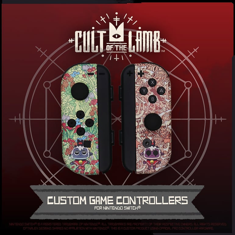 Extremely Limited Edition Cult Of The Lamb Switch Controllers 