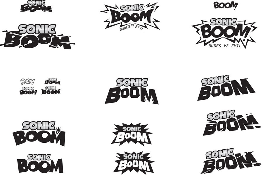 Sonic Boom Alternate Logos