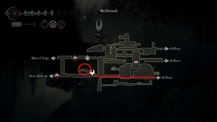 Path to graves Shellwood Silksong