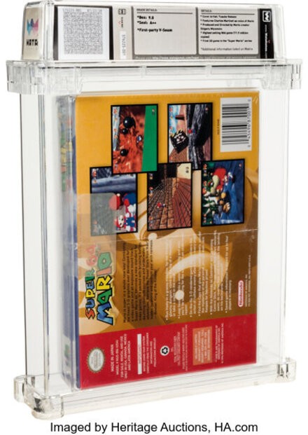 Mint condition Super Mario 64 game sells for record $1.5m, Super Mario