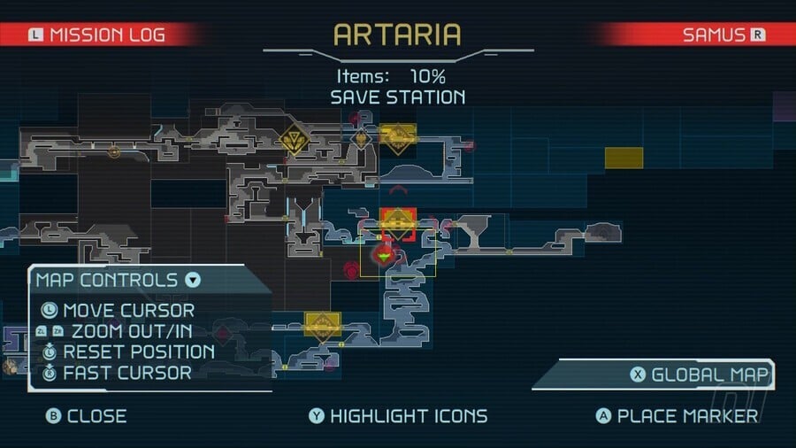 Metroid Dread Artaria Map 1