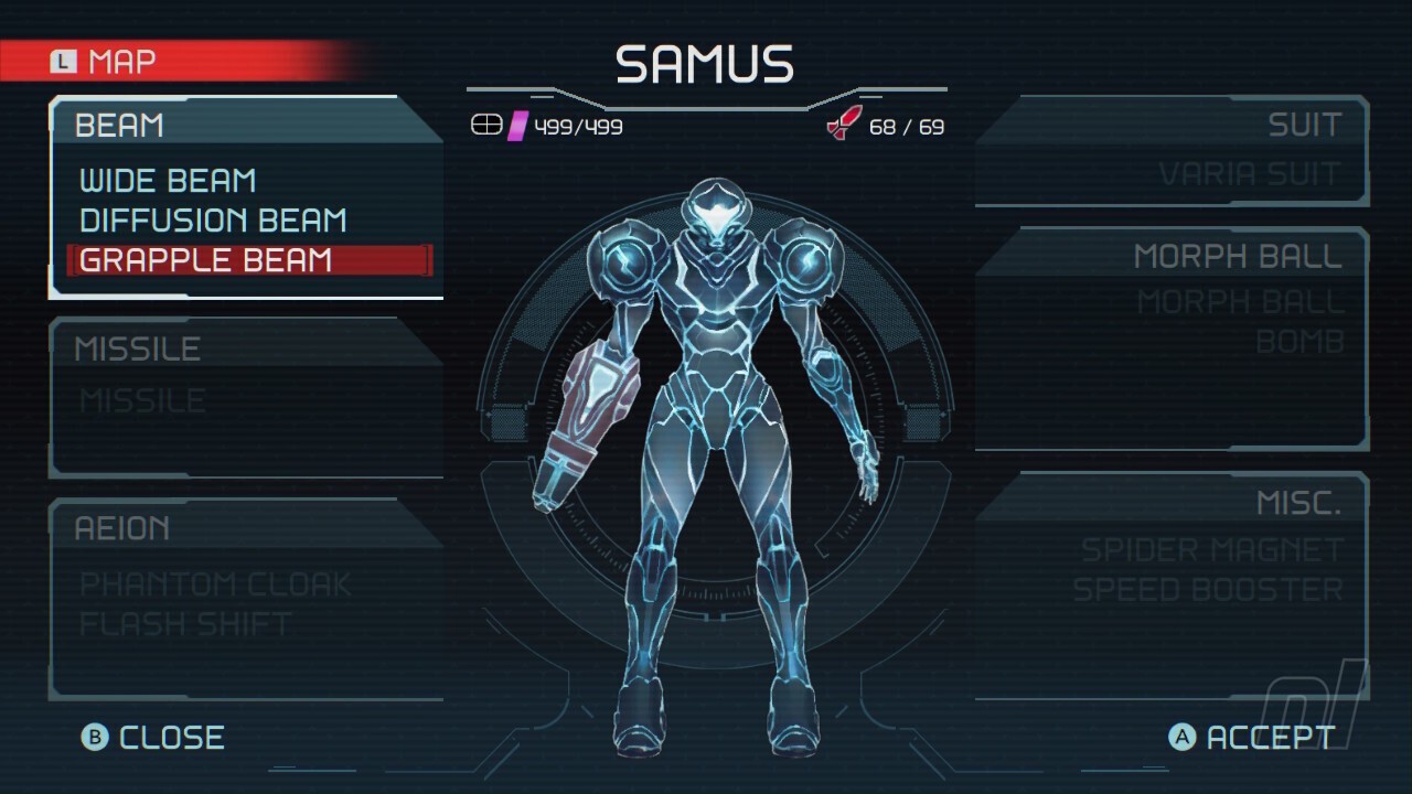 Metroid Dread Grapple Beam Location How To Swing Across Gaps And