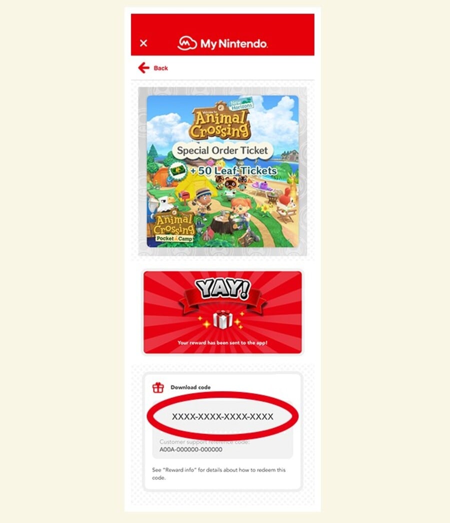 animal crossing nintendo switch code