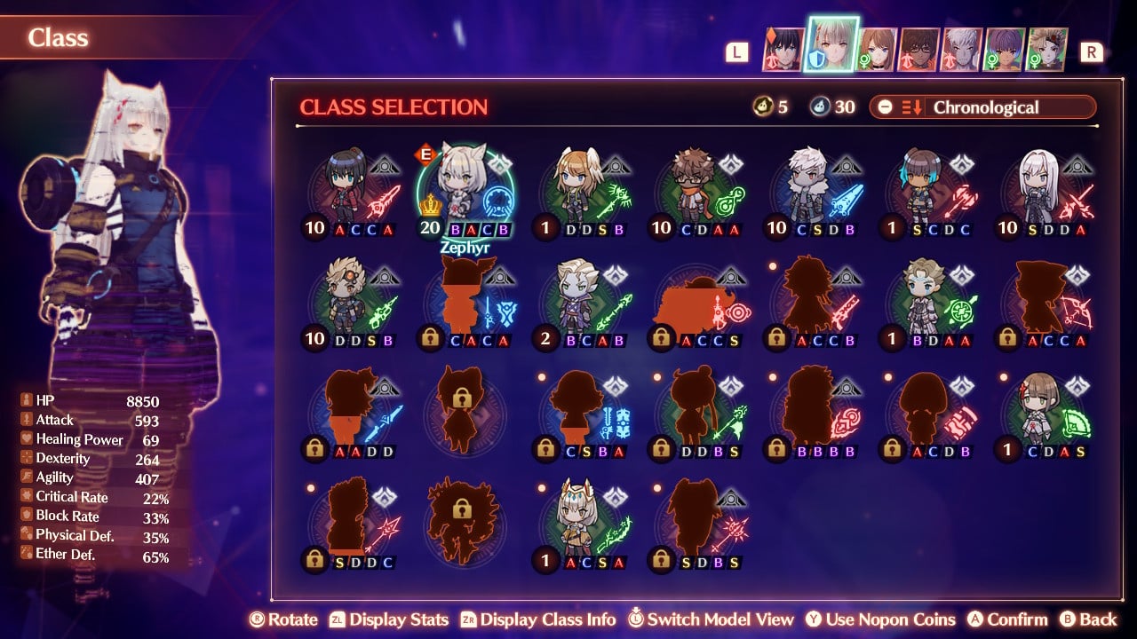 Xenoblade Chronicles 3 - ALL Heroes & Classes Showcase 