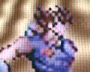 The Nintendo Life camera isn't capable of doing justice to the upscaled image, but Strider Hiyru has never looked better on our TV - take our word for it