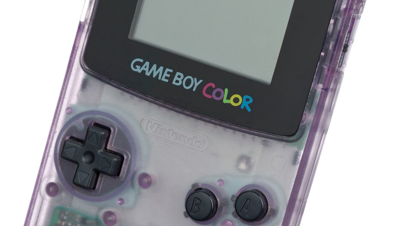 Nintendo Game Boy Color, transparent, violet