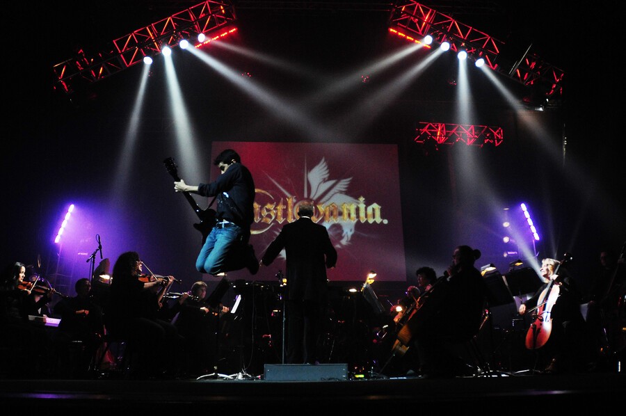 Via Video Games Live, Tommy (shown here on lead guitar) has highlighted the quality of gaming soundtracks all over the world