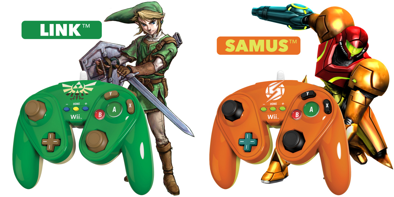 PDP GameCube-Style Wired Nintendo Link, Donkey Due for Samus | Wario in Life Kong, Early Pads and Fight 2015