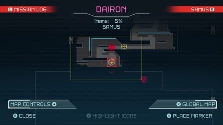 Metroid Dread Dairon Map