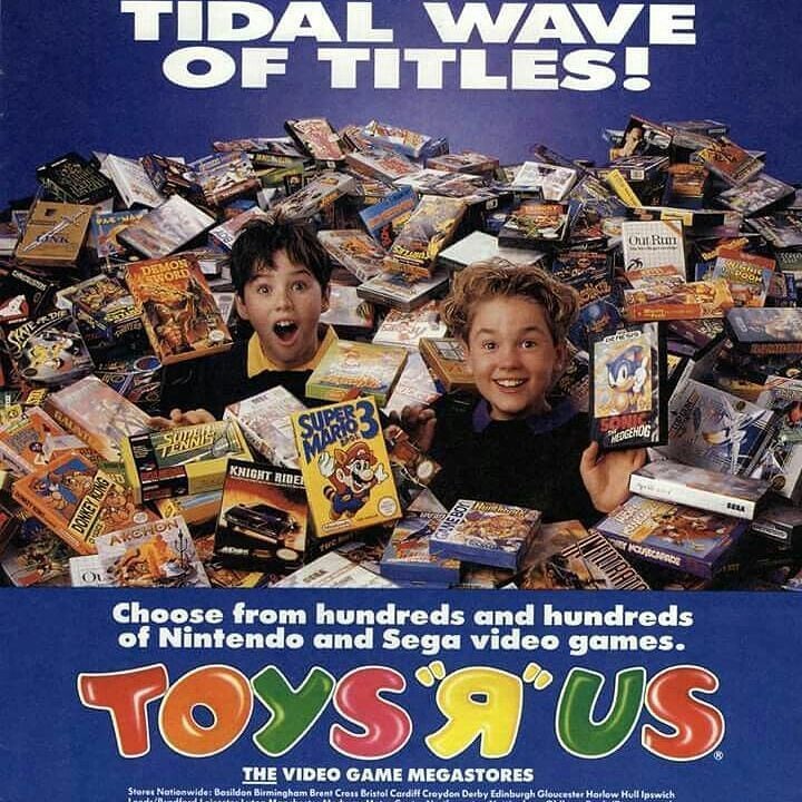 Old Toys R Us game section back in the 90s : r/gaming