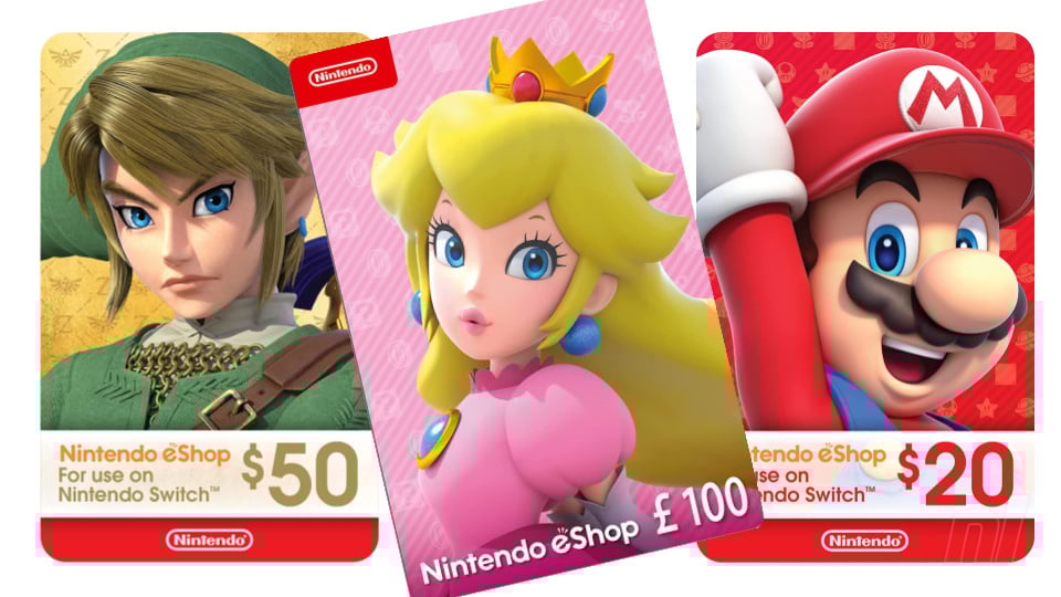 Nintendo eShop $40.00 Physical Gift Cards (2 pack of $20.00 Cards)