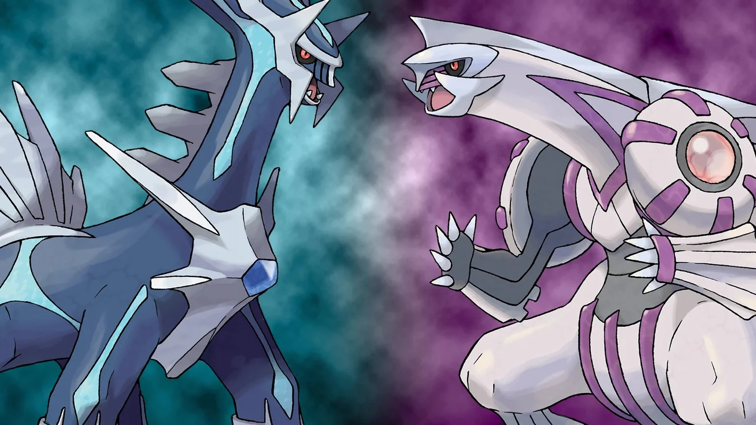 The Gen IV Legendary Pokémon Dialga and Palkia.