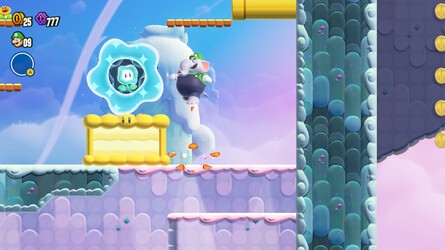 Super Mario Bros. Wonder Walkthrough: World 2 - Up 'n' Down With Puffy Lifts 9