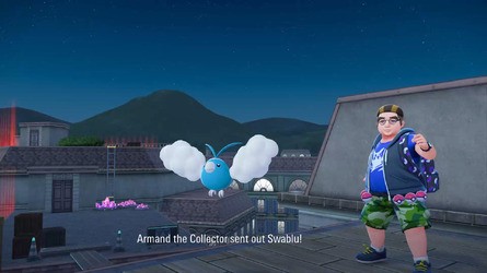 Pokémon Legend Z-A Paris Preview - Rooftop Swablu