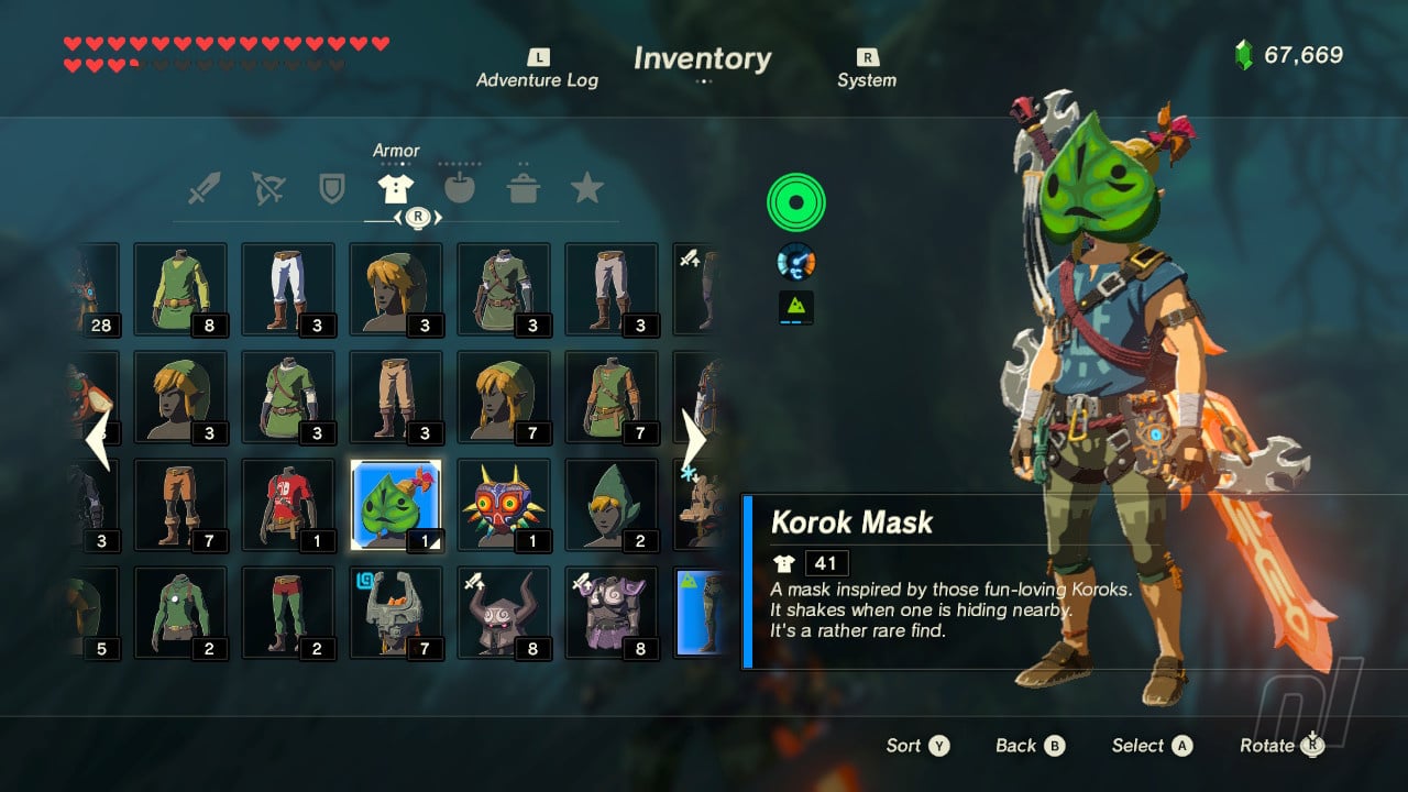 So because someone posted his 900 korok run Hero's path and people