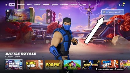 Fortnite Admin Panel location