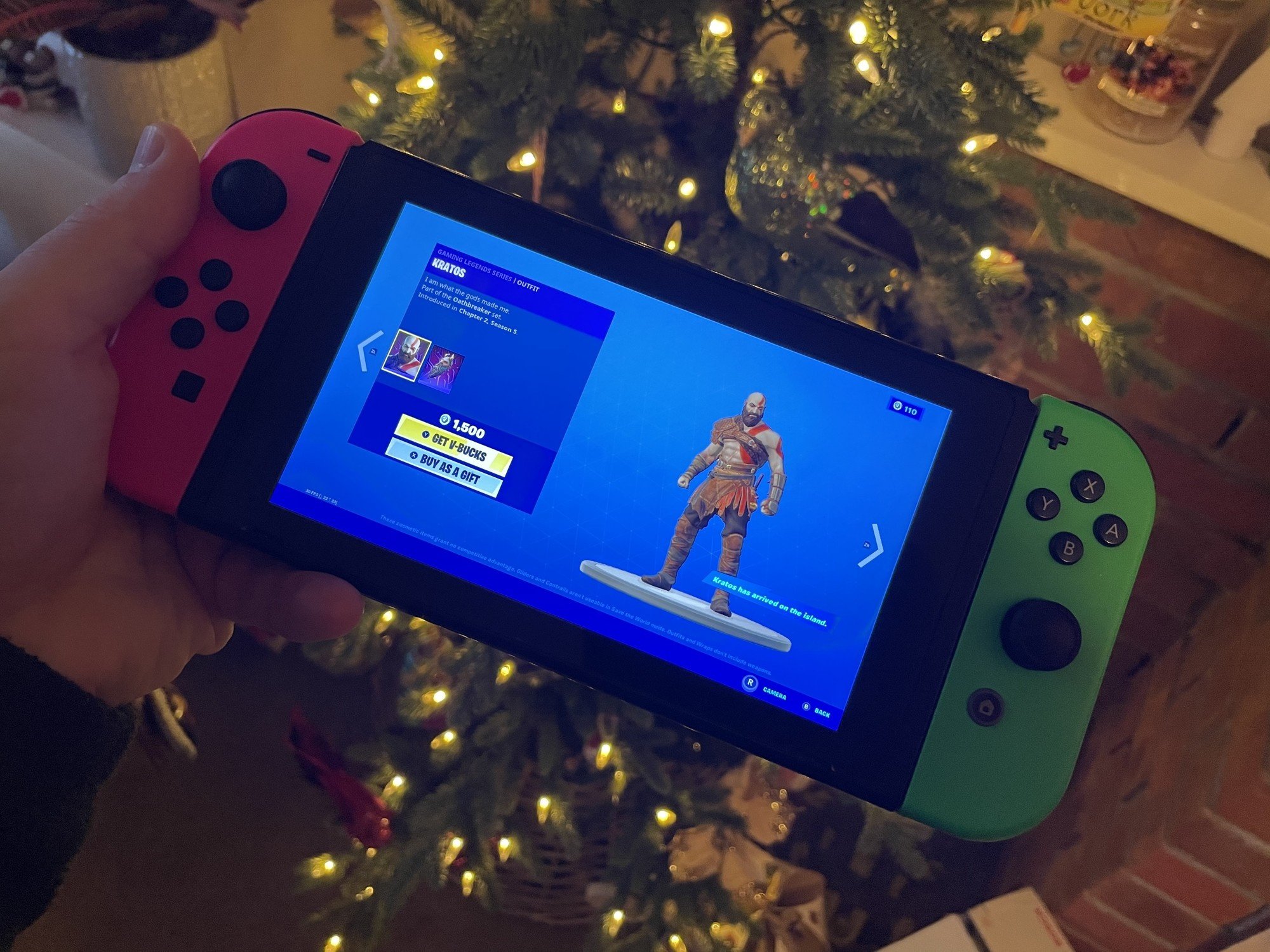 Ye Gods Kratos From God Of War Comes To The Switch Via Fortnite Golden Check Point