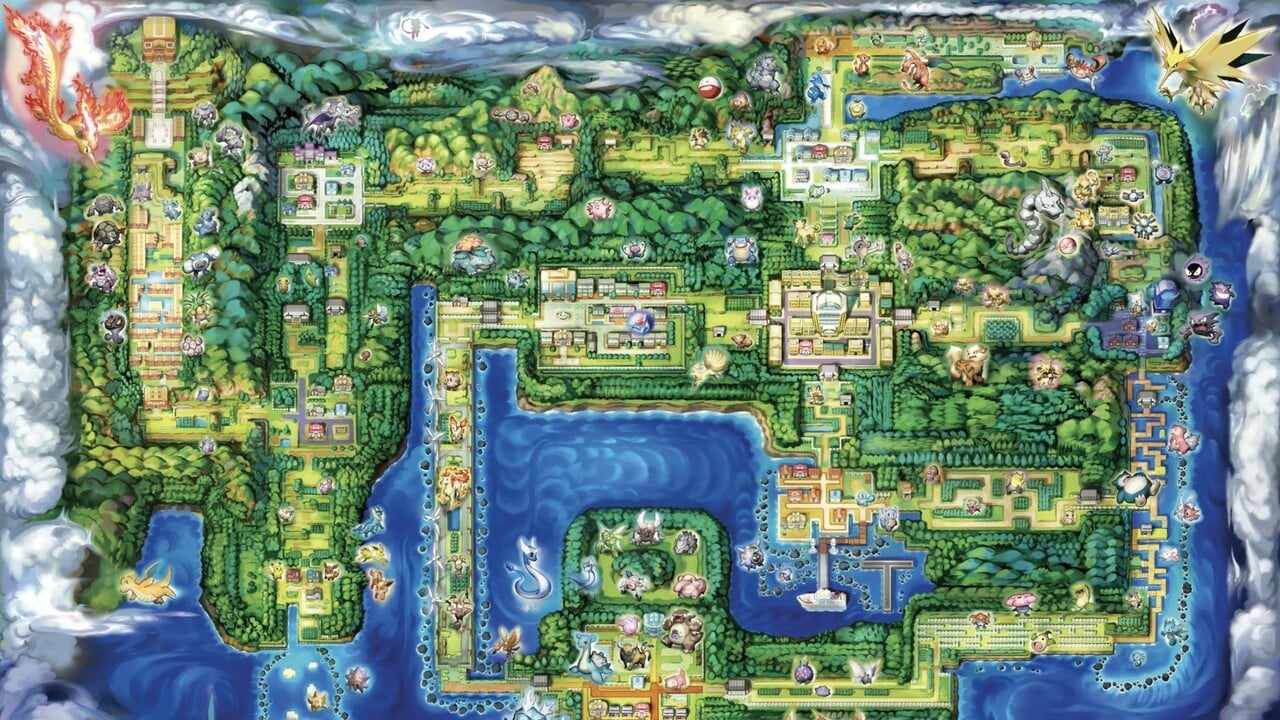 Aleatorio: el proyecto Pixel Art para rediseñar la región Kanto de Pokémon está completo