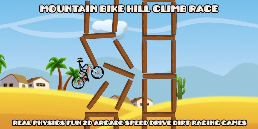 Mountain Bike Hill Climb Race: Real 2D Arcade Dirt Racing Games