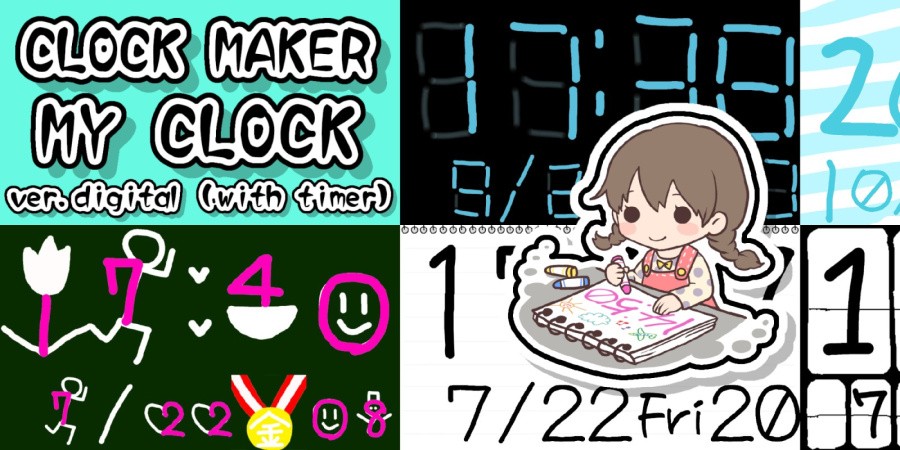 Clock Maker : My Clock - ver. digital (with timer)