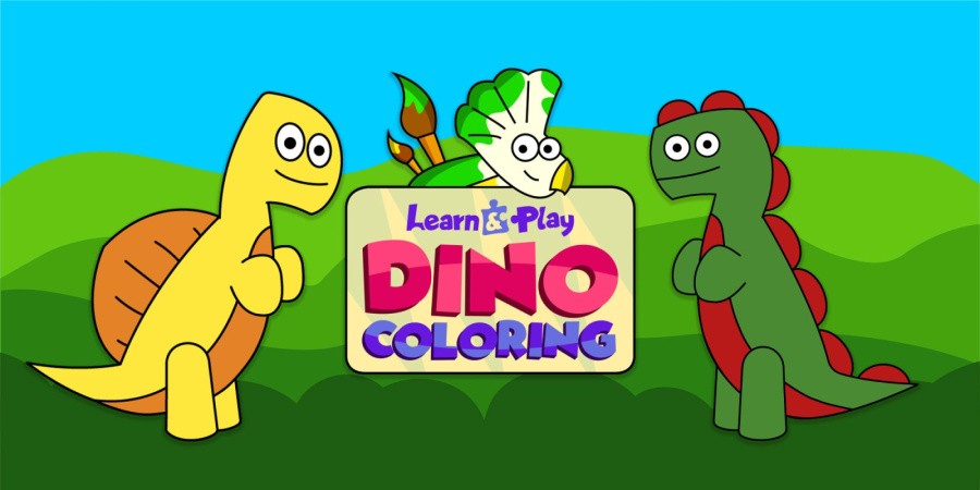 Learn & Play: Dino Coloring