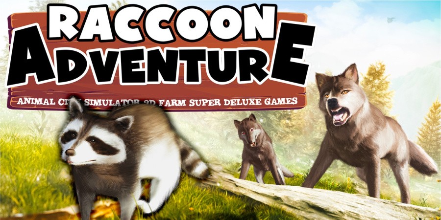 Raccoon Adventure: Animal City Simulator 3D Farm Super Deluxe