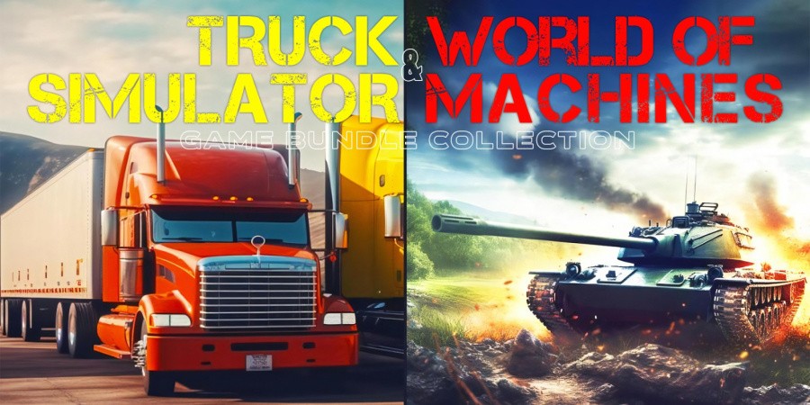 Truck Simulator & World of Machines Game Bundle Collection