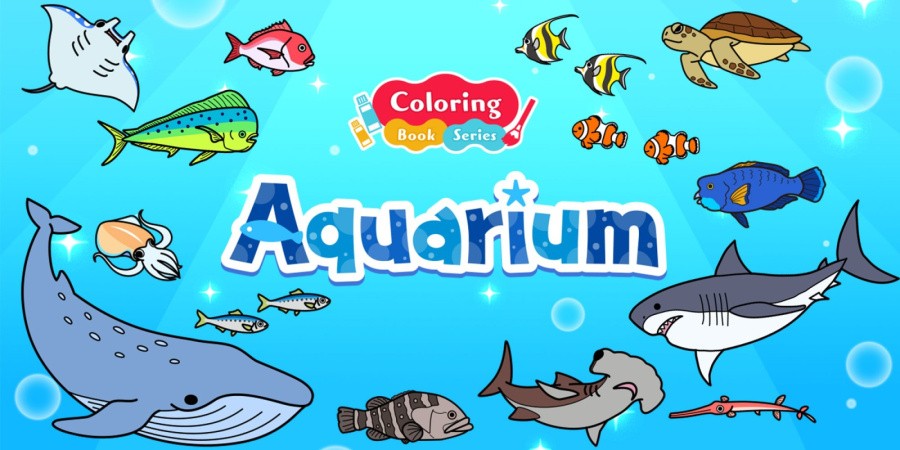Coloring book series Aquarium