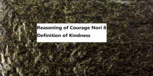Reasoning of Courage Nori 8 Definition of Kindness