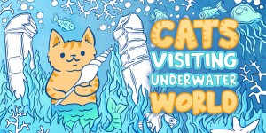 Cats Visiting Underwater World