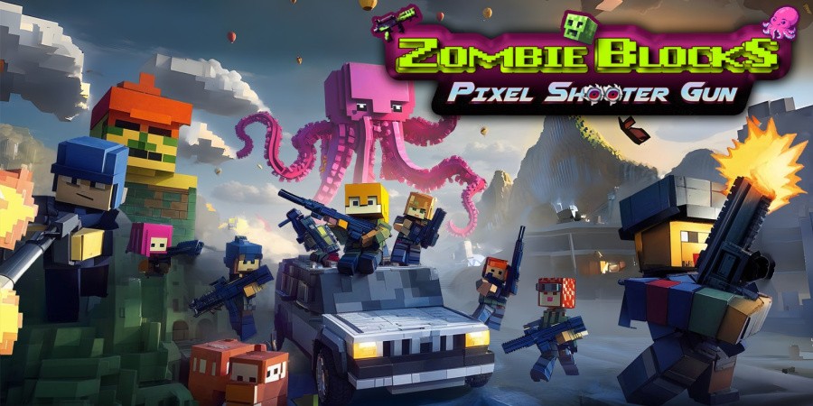 Zombie Blocks: Pixel Shooter Gun