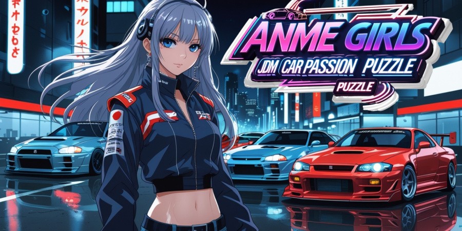 Anime Girls: JDM Car Passion Puzzle