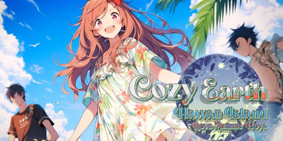 Cozy Earth: Hawaii Island Love Anime Boys