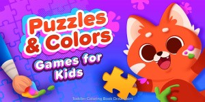 Puzzles & Colors Games for Kids Toddler Coloring Book Draw Paint