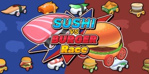 SUSHI vs BURGER Race