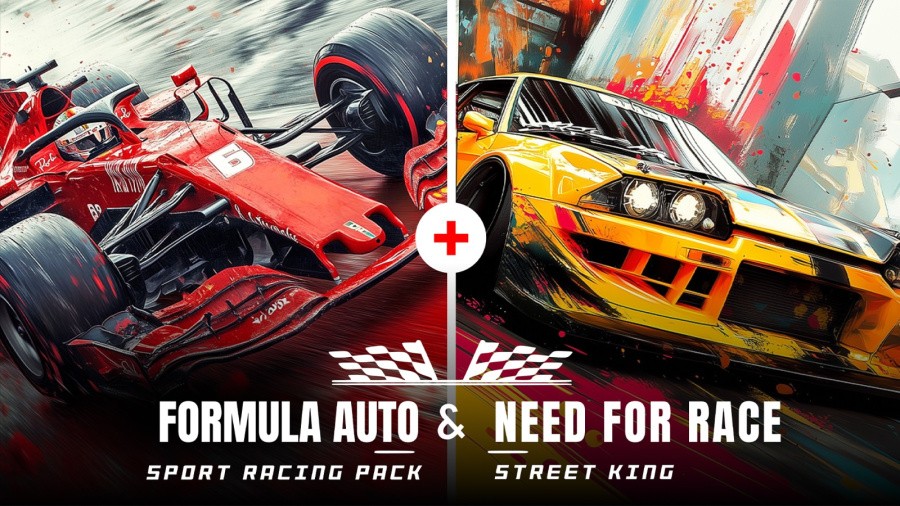 Need for Race Street King & Formula Auto Sport Racing Pack
