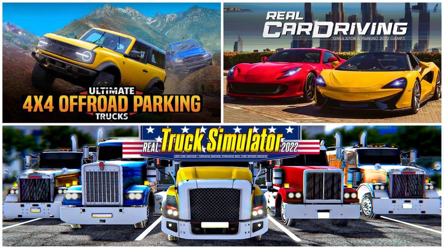 Real Truck Simulator USA & Ultimate 4x4 Offroad & Real Car Driving Simulator Bundle