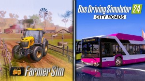 Bus Driving Simulator 24 City Roads & Farmer Simulator Bundle