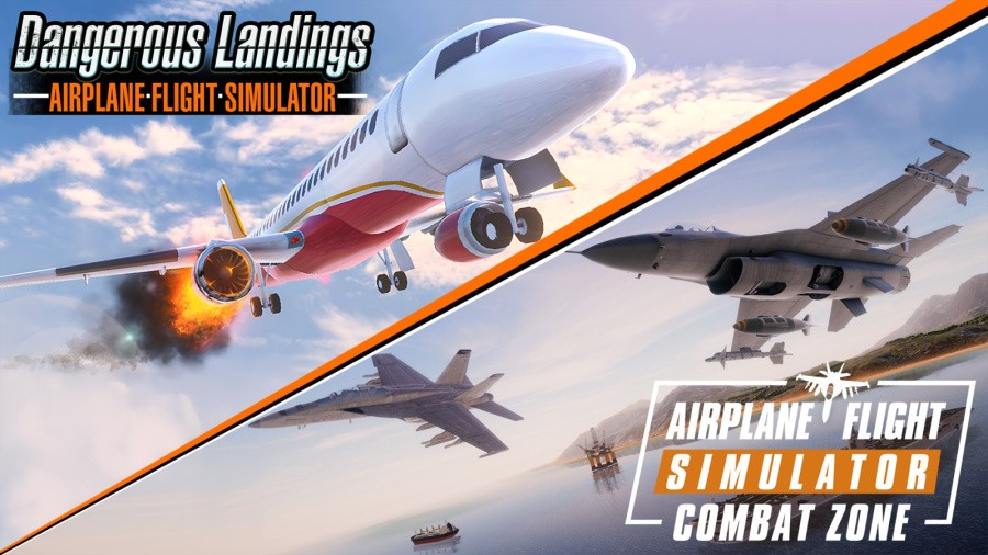 Airplane Flight Simulator Bundle: Combat Zone & Dangerous Landings