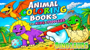 Animal Coloring Books for Kids & Toddlers - Dinosaurs