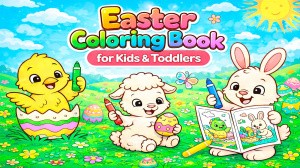 Easter Coloring Book for Kids & Toddlers
