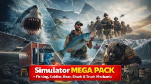 Simulator Mega Pack - Fishing, Soldier, Bear, Shark & Truck Mechanic