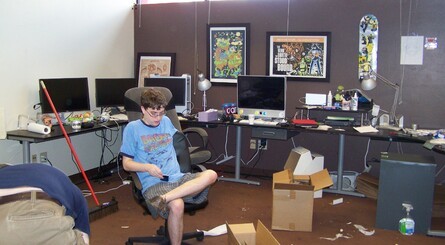 From 2009 until 2012, Fangamer's first 'real' office was in a former radiator store